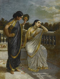 UNTITLED (DAMAYANTI) by Raja Ravi Varma